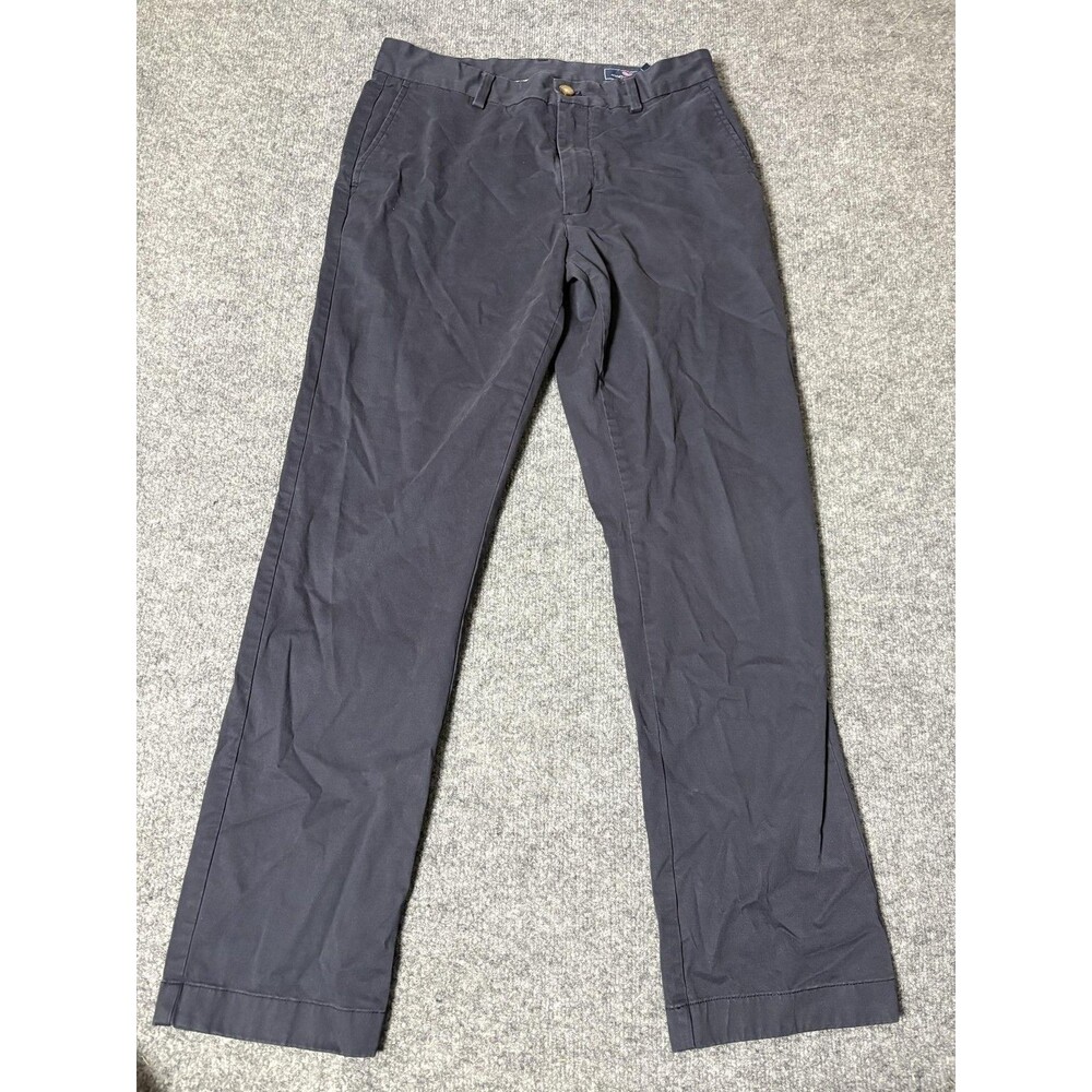 Vineyard Vines Chino Pants Mens 33x32 Blue Regular Fit Straight Stretch Casual